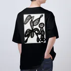 手描き屋　ゆうのyuu。ボールペンデザイン オーバーサイズTシャツ