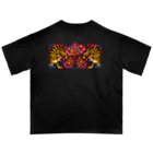 中村杏子の花寅福（バックプリント） オーバーサイズTシャツ