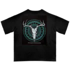 Ashuu‘s galleryのBONE-deer- Oversized T-Shirt