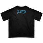blc_sachiのBLCT ネオン（ブルー×ピンク） オーバーサイズTシャツ