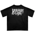 めぐるの禿達麻  KATSURA DITE GANG ブラック Oversized T-Shirt