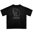 くりむしようかんのテワタサナイーヌロゴ（白） Oversized T-Shirt