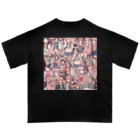 mcbling's roomのfluffy pink girls world オーバーサイズTシャツ