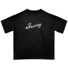 ジェイレーシングの白文字 オーバーサイズTシャツ