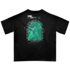 RENASCENTのストリートウェア彫刻プリント T シャツ #SanctumOfAsh オーバーサイズTシャツ