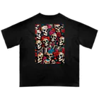 Skull sectionのドクロとばら オーバーサイズTシャツ