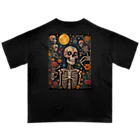 Skull sectionの満月とドクロ オーバーサイズTシャツ