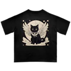宇宙黒猫キョロちゃんの宇宙黒猫キョロちゃん(ノスタルジー) Oversized T-Shirt