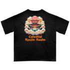 大江戸花火祭りのCelestial Ryujin Realm～天上の龍神社7 オーバーサイズTシャツ