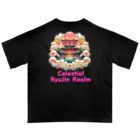 大江戸花火祭りのCelestial Ryujin Realm～天上の龍神社8 オーバーサイズTシャツ