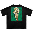 Yuhki | おばけのゆうき 公式オンラインショップ　【ちぎり絵・貼り絵のTシャツ・パーカー・スマホケース・バッグ・日用品・雑貨・文具・ドッグTシャツなど販売中】のトイプードルのぷー(ちぎり絵) オーバーサイズTシャツ