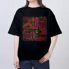 中村杏子のアジアンネオン オーバーサイズTシャツ