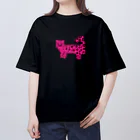 ユキヒョウのお店のユキヒョウピンクバージョン オーバーサイズTシャツ