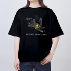 木林きききのバタートーストねこ プレーン オーバーサイズTシャツ