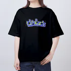 くぅTikTok猫部のにゃん太郎肉球ウクライナカラーTシャツ オーバーサイズTシャツ