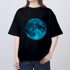 高野寛のSUZURIのBlue Moon オーバーサイズTシャツ