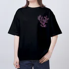 栗坊屋のピンクのピグミーシーホース Oversized T-Shirt