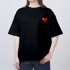 yukiのハート オーバーサイズTシャツ
