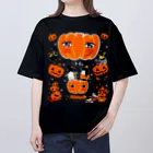 LittleLoroのTHE GREAT PUMPKIN カボチャ大王のお出まし アデリーペンギン オカメインコ Oversized T-Shirt