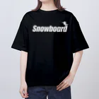 おもしろいTシャツ屋さんのSNOWBOARD スノーボード オーバーサイズTシャツ