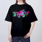 VRIGVTVSHI のアリガタシ™ NEON BLACK オーバーサイズTシャツ