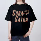 SoraSatohの桜柄 - Sora Satoh ギターロゴ Oversized T-Shirt