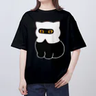 ふわにゃんshopの目出し帽にゃんこ(黒) Oversized T-Shirt