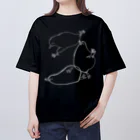 Satellite Yetiの嬉々として踊るキーウィ（しろ） Oversized T-Shirt