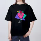 KAMENOCO SHOPのレトロポップ 心のすけ Oversized T-Shirt