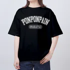 mf@PomPomBlogのPONPONPAIN（white） オーバーサイズTシャツ