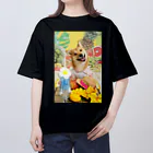 柴犬グッズ専門店 あられ堂の柴犬　真夏のリゾート001 オーバーサイズTシャツ