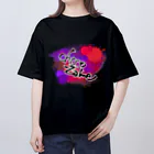 chocozameTVのオーバーサイズTシャツ/インク風ロゴ Oversized T-Shirt