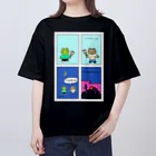 ptanuki vanguard artのアイスはおいしいね。 Oversized T-Shirt