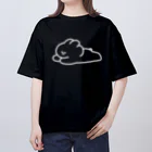 ナポリのSUZURIの寝そべりうさちゃん Oversized T-Shirt