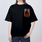 waffle2000のハロウィン洋館 Oversized T-Shirt