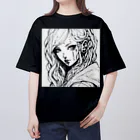 zaisuのピアス女子 オーバーサイズTシャツ