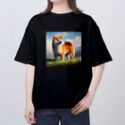 KAWAII-CLUBのKAWAII柴犬001 Oversized T-Shirt