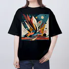 のんびりアート工房のガラクタアート Oversized T-Shirt