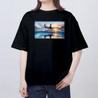 gym_take2　あかさきの水上飛行機 Oversized T-Shirt