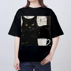 kuroneko0405の黒猫とコーヒー③ Oversized T-Shirt