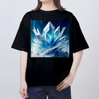 のんびりアート工房の氷のクリスタル Oversized T-Shirt