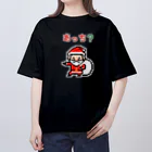 kg_shopの迷子のサンタクロース (ピクセルアート) オーバーサイズTシャツ