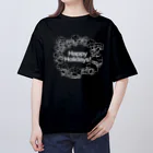 TUBEADのきのこリン　ぱ〜と３　#HappyHolidays オーバーサイズTシャツ