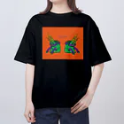 SASANOWAのCAPRICORNS SCRIPS / ORANGE  オーバーサイズTシャツ