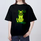JINPIN (仁品)の待ちきれない猫 オーバーサイズTシャツ