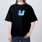 satoayaのアニマルカフェのキャンディードラゴン　青 Oversized T-Shirt