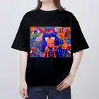 Gesyu's megaranica friends!のげしゅちゃんの宗教画 オーバーサイズTシャツ