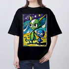 Paonのズーの可愛い宇宙人 オーバーサイズTシャツ