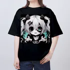 saitou1x4のホラー　かわいいグール１ オーバーサイズTシャツ