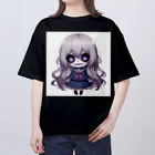 saitou1x4のホラー　かわいいグール３ オーバーサイズTシャツ